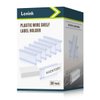 Lenink 30Pcs Wire Shelf Label Holders,Plastic Wire Rack Label Holder,Compatible with Metro 1-1/4in Shelves,Label Area 3in Lx1.25in H (Label Paper Insert Not Included)