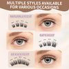 Lash Clusters 100 Pcs Cluster Lashes Natural Look DIY Eyelash Extension Manga Individual Lashes 10-16mm Mixed D Curl Wispy Fluffy Anime Lash Clusters Super Thin Band, Soft & Reusable