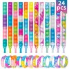 Pop Fidget Toys Bulk Its Kids Party Favors 24PCS Pop Fidget Bracelets It Fidget Toy Pack Fidgets for Classroom Prizes End of Year Student Gifts Birthday Goodie Bag Stuffers Sensory Toys for Girls Boys