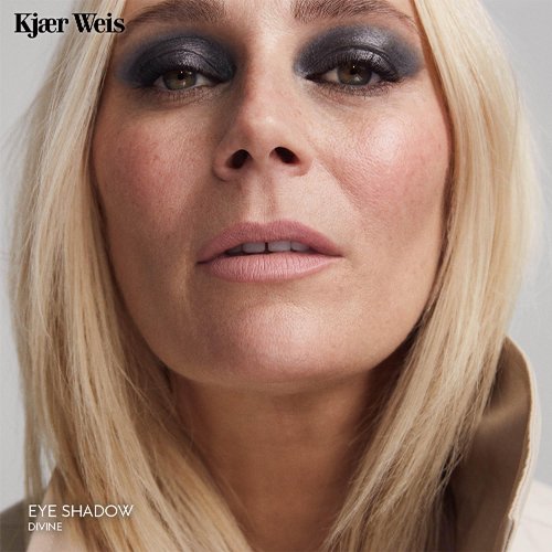 Kjaer Weis Powder Eye Shadow. Highly Pigmented Grey Eyeshadow with Organic Ingredients. Blendable Eye Shadow for Long Lasting Eye Makeup. Cruelty Free Clean Makeup - Divine