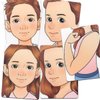 Bowitzki face painting practice board,5 pieces reusable colorful face paint practice board,painting makeup excersize template A4 size