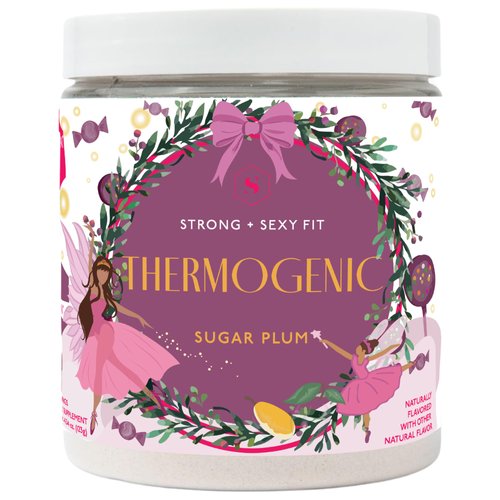 Strong + Sexy Fit, Weight & Diet Support Health Supplement, Workout Drink Powder, Natural Energy with Green Tea Extract, Appetite & Metabolism Support, Supplements for Women, Sugarplum Flavor, 30 Svg