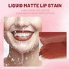 Clubday 3 Matte Long wearing Lipstick and Lip Liner Set, Liquid Makeup Sets Non-Stick Cup Waterproof Lipstick-01