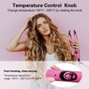 janelove Hair Extensions Iron, Fusion Keratin Hair Extensions Tool with 2 Bags Keratin Glue Granule Beads, Adjustable Temperature 210-390F, US Plug (Pink)
