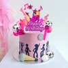 DRWATE 26 PCS Music Cake Toppers Pink Girl Birthday Cake Topper and Disco cake topper for Music Birthday Party Decorations Supplies (1)