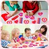 Baderke 30 Sets Valentine's Day Crafts for Kids Religious Valentine Glitter Mosaic Craft Kit Mosaic Heart Craft Make Your Own Valentines Gift for Valentine Sunday School Party Favor Game Activities