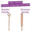 The Dirt Tongue Scraper - Tongue Cleaner for Oral Care & Fresh Breath - Pure Copper (Straight)