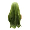 AFBeauty Soft Green Wig Olive Green Long Straight Lace Front Wigs for Women Natural Hairline Synthetic Neon Color Wigs with Baby Hair Glueless Hair Replacement Wigs Drag Queen Cosplay Daily 24”