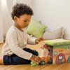 Bunny Pippa Push and Pull Toy | 10+ Months | Beech Wood | Size 7" x 6" x 2.5" | Fine Motor Skills | Playtales Included |