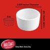 TableCraft 11407 Ramekin, Round 2 oz. Melamine Bowl, Straight Sided, 2.625" Diameter, White, Durable and Nestable, Perfect for Dips, Sauces, Desserts; Easy to Store & Dishwasher Safe, 12-Pack