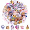 65PCS Acrylic Brooch Pins, Lorvain Cute Aesthetic Badges Pin Kawaii Backpack Pins Sheep Rabbit Dog Bear Girl Cartoon Brooch Pin for Backpacks Bags Jackets Hoodies Hats