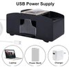 Ni-SHEN 4 Deck Automatic Card Shuffler USB/Battery Operated Electric Shuffler for Family Party Poker/Blackjack/UNO