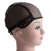 PRETYZOOM 2 PC Black Mesh Wig Cap Net Wig Caps for Women Black Wig Black Wig Hair Crochet Hook Wig Caps Bulk Mesh Wig Nets Wig Making Liner Wig Hair Cover Net Short Hair Wig Head Net Cap