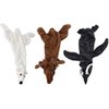 (2 Pack) Ethical Mini Skinneeez Arctic Assorted Animals 15-Inch Stuffingless Dog Toy (2 Assorted Toys)