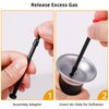 Sondiko Butane Adapter Tips Kit - Butane Lighter Refill Adapter, Release and Refill Gas Adapter, Gas Refill Adapter for Short Nozzle's Butane Tank, Butane Torch, Butane Lighter(Black)