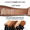 HIDE PREMIUM Liquid Foundation, Multi-Use Waterproof Foundation, Medium/Full Coverage Foundation, Shades for All Skin Types (See Shade Finder), Light Beige, 1 fl oz