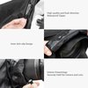 JJC Camera Rain Cover Sleeve for Canon Nikon Sony Fujifilm Mirrorless Camera with Lens Below 7.1x5.5x9.1” (WxHxD), Nylon Camera Rain Coat Protector with Zippered See Through Windows-Black