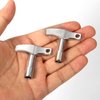 2pcs Drum Tuner Key, Drum Key Tool Drum Tuning Key Drill Bit Drum Key Tuner for Acoustic and Electronic Drums (Quadrilateral, Hexagon)