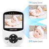 ANMEATE Video Baby Monitor with Digital Camera, Digital 2.4Ghz Wireless Video Monitor with Temperature Monitor, 960ft Transmission Range, 2-Way Talk, Night Vision, High Capacity Battery（1 camera）