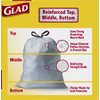 Glad Trash Bags, Tall Kitchen Drawstring Garbage Bags, 13 Gallon, 45 Count