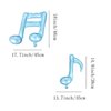 10PCS Music Note Balloons 16 Inch Music Themed Party Supplies Foil Aluminum Balloon Baby Shower Music Party Wedding Birthday Party Decoration Supplies(Light Blue)