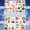 Christmas Temporary Tattoos Party Favors Supplies Santa Claus Xmas Festival Gift Idea For Holiday Kids Boy Girl Child Decorations Décor Halloween New Year Navidad Año Nuevo