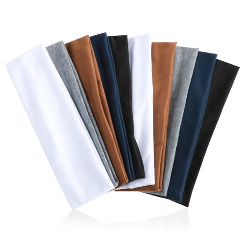 Non Slip Headbands for Women -10 PCS Women Fashion Headbands Elastic Hair Bands for Women's Hair Soft Stretchy Sweat Headbands for Women for Yoga Workout Running