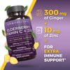 Viva Naturals Sambucus Elderberry with Zinc and Vitamin C for Adults, Vitamin D 5000 IU and Ginger - Immune Support Supplement, 60 Count - Black Dried Elderberry Capsules for Adults