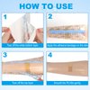 Hion Tattoo Aftercare Waterproof Bandage Transparent Film Dressing 6 Inch x 5.5 Yard Roll Tattoo Cover Up Tape Second Skin Adhesive Bandage Waterproof Wound Cover for Swimming Shower Shield