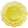 Juvale 100 Pack 12 Inch Gold Doilies, Round Paper Placemats for Weddings, Desserts, Table Settings