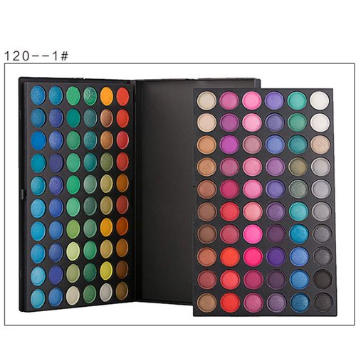 120 Color Pro 5 Kind Fashion Eyeshadow Palette Shimmer Eye Shadow Makeup Set (120-01)