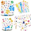 Hegbolke Dog Party Supplies Serve 20-81Pcs Plates Napkins Tablecloth Forks Set for Doggy, Kids, Dog Birthday Party Decorations Dog Theme Party