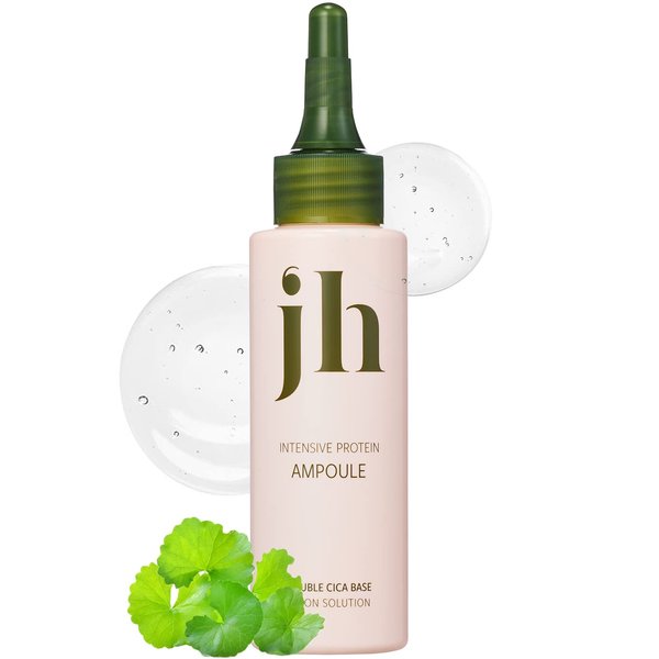JENNYHOUSE Intensive Protein Ampoule - Deep Conditioning Treatment for Damaged Hair - Protein Hair Serum with Keratin & Wheat Extracts for Repair of Damaged Hair - Sandalwood & Rose Scent, 3.38 fl.oz.