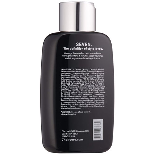 SEVEN Haircare KENTE BOND Conditioner for Split Ends + Damaged Hair, Sulfate Free, Cruelty Free with Amino Acid Complex, Guar Gum & Pro Vitamin B5 for Men & Women, Made in USA, 10 oz