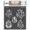 CrafTreat Indian Stencils for Painting on Wood, Wall, Tile, Canvas, Paper, Fabric and Floor - Ganeshas Stencil - 6x6 Inches - Reusable DIY Art and Craft Stencils - Indian Elephant God