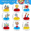 9 Pcs Science Party Decorations Science Lab Themed Honeycomb Centerpiece Party Table Toppers for Kids Scientist Laboratory Party