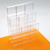 Domoni 30PCS Unique Clear Bricks Parts 1x6x5 Classic - Window Bulk Flat Plates Building Blocks Set (Transparent) Great for Activity Tables, Creativity & School Projects