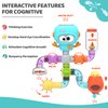 AMCHSURI Toddler Bath Toys, Bathtub Toys for Kids Ages 2-4 4-8 Year Old Boys Girls, Shower Wall Toys with Pipes and Valves That Toddlers with Interactive Features for Cognitive Development