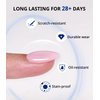 AIRSEE Gel Top Coat Nail Polish - 15ml No Wipe,Long Lasting Stain Resistant，Clear UV Glitter High Gloss Shiny Gel for Home DIY and Nail Salon