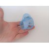 Generic Lite blue velvet like hair claw clip