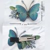 JKQBUX Edge Clip Retro embroidered butterfly hairpin Super fairy Hair Accessorie Hair Pins Duck Billed Hair Clips for Women Girls Party Wedding
