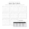 Minimalist Spice Jar Labels - 146 Preprinted Stickers for Organizing Containers, Herbs and Seasonings in the Kitchen Pantry