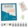 Blumix Foaming Hand Soap Tablet Refill - 6 Pack - Eco-Friendly, Gentle Cleansing Foaming Tablets, Zero Waste Cleaning, Effective Cleaning, Just-Add-Water (Eucalyptus)