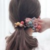 Ewanda store 4 Pcs Pearl Hair Ties Rhinestone Ponytail Holder Hair Ropes Elastic Hair Band Stretchy Flower Headwears Hair Accessories for Women Girls