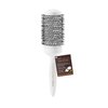 Cricket Ultra Smooth Coconut 2” Thermal Ceramic Barrel Hair Brush Anti-Static Heat-Resistant Hairbrush for Blow Drying, Curling and Styling All Hair Type White