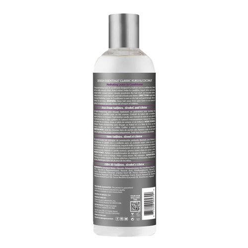 Design Essentials Natural Kukui & Coconut Hydrating Leave-In Conditioner For Relaxed And Natural Hair - 8 Oz