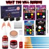 Bowitzki Halloween Makeup Set Oil Based Face Body Paint Special Effects Kit SFX Sponges Scar Wax Fake Blood Brush Tooth Paint Halloween Party SFX Cosplay