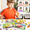 Puzzles for Toddlers 1-4 Years Old, 4 Pack Wooden Transportation Puzzles Toys Gift for Kids Boys Girls, Montessori Educational Learning Toys Ages 1 2 3 4 5