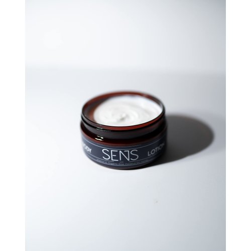 SENS Mens Body Lotion - Mens Lotion For Dry Skin - Organic Body Lotion - Natural Body Lotion Ingredients - Organic Aloe, Coconut Oil, Almond Oil - Moisturize and Hydrating Skin Body Cream - 8 Ounce
