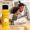 Sunny Isle Kids Care Extreme Hydrating Conditioner 12oz | Gentle Care Conditioner for Children's Coils, Waves & Curls | Infused with Jamaican Black Castor Oil | Paraben FREE